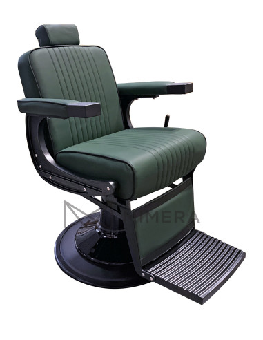 Barberstuhl EMERALD PLUS BLACK - samt...