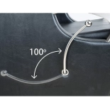 Friseur-Waschbecken ATLAS - weißes Becken, matt schwarz