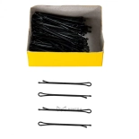 Schwarze Haarspangen - 100 Stück / Box