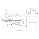 Physiotherapie Liege elektrisch ZIAN E3 - weiß