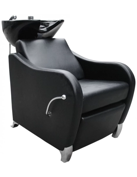 Friseur-Waschbecken GLAMI - schwarzes Becken, matt schwarz