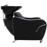 Friseur-Waschbecken GLAMI - schwarzes Becken, matt schwarz