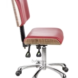 Arbeitsstuhl DENY TEAK - weinrot