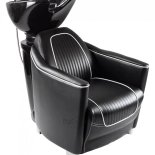 Friseur-Waschbecken GRECO - schwarzes Becken, matt schwarz