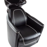 Friseur-Waschbecken GRECO - schwarzes Becken, matt schwarz