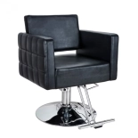 Friseurstuhl PERLA - glänzend schwarz