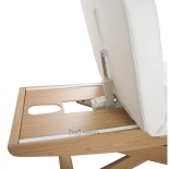 SPA Wellnessliege LUNA PLUS E3 - mit Heizung, teak/weiß