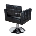 Friseurstuhl PERLA - glänzend schwarz