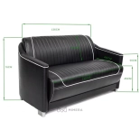 Wartecouch GRECO - matt schwarz