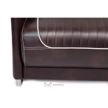 Wartecouch GRECO - glänzend braun schwarz