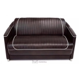 Wartecouch GRECO - glänzend braun schwarz