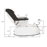 SPA Fußpflegestuhl JUPITER E2 - schwarz