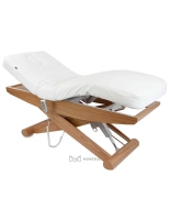 SPA Wellnessliege LUNA PLUS E3 - mit Heizung, teak/weiß