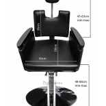 Friseurstuhl IRIS - matt schwarz