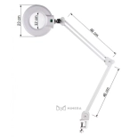 Lupenlampe LAVIA-T 3 Dioptrien mit Klemme