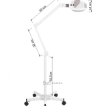 LED Lupenlampe FARN 3 - 5 Dioptrien + Stativ