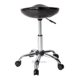 Friseurhocker MELVIN - glänzend schwarz