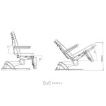 Kosmetikliege elektrisch MABEL E4 - mit austauschbarer Polsterung