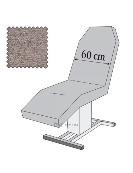 Schutzbezug für Liegen - 60 cm - grau