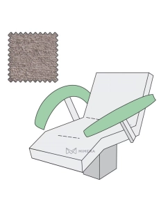 Armlehnenbezug (1 Paar) 70x10 cm - grau