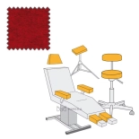 Hockerbezug medium Ø 28-42cm - rot