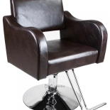 Friseurstuhl GWEN - glänzend braun-schwarz