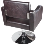 Friseurstuhl GWEN - glänzend braun-schwarz
