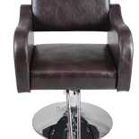 Friseurstuhl GWEN - glänzend braun-schwarz