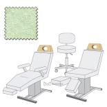 Kopfteilbezug maxi mit Nasenloch + Halsschal - Grün