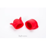 Silicone nails remover soak off cap (5 pcs) – red