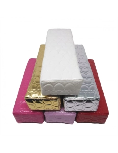 Heart shape nail art column cushion – silver