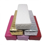 Heart shape nail art column cushion – silver