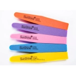 Nail file - buffer block 21111 (10 pcs.) - purple