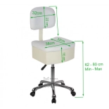 Arbeitsstuhl TULUM - mit Schublade