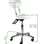 Arbeitsstuhl DAZY - weiß