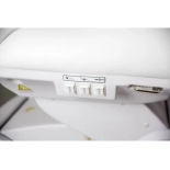 Fußpflege-/Podologiestuhl elektrisch BARON E3 - weiß, PVC in medizinischer Qualität