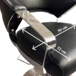 Friseurstuhl JANE - matt schwarz