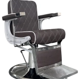 Barberstuhl CROSS - taupebraun