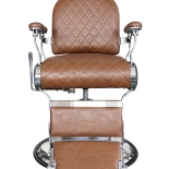 Retro Barberstuhl ELEGANCE - kupferbraun