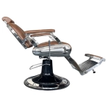 Retro Barberstuhl ELEGANCE - kupferbraun