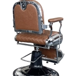 Retro Barberstuhl ELEGANCE - kupferbraun