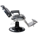 Retro Barberstuhl ELEGANCE - matt schwarz