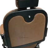 Retro Barberstuhl CEZANNE BLACK - kupferbraun