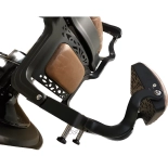 Retro Barberstuhl CEZANNE BLACK - kupferbraun