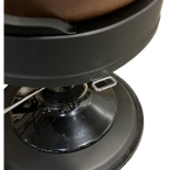 Retro Barberstuhl CEZANNE BLACK - kupferbraun