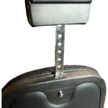 Retro Barberstuhl CEZANNE GREY - matt schwarz