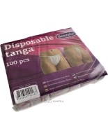Einweg-G-String für Damen weiß (100 Stück)
