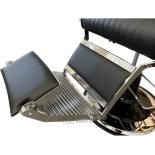 Retro Barberstuhl ELEGANCE - matt schwarz