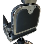 Retro Barberstuhl ELEGANCE - matt schwarz