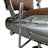 Retro Barberstuhl ELEGANCE - kupferbraun